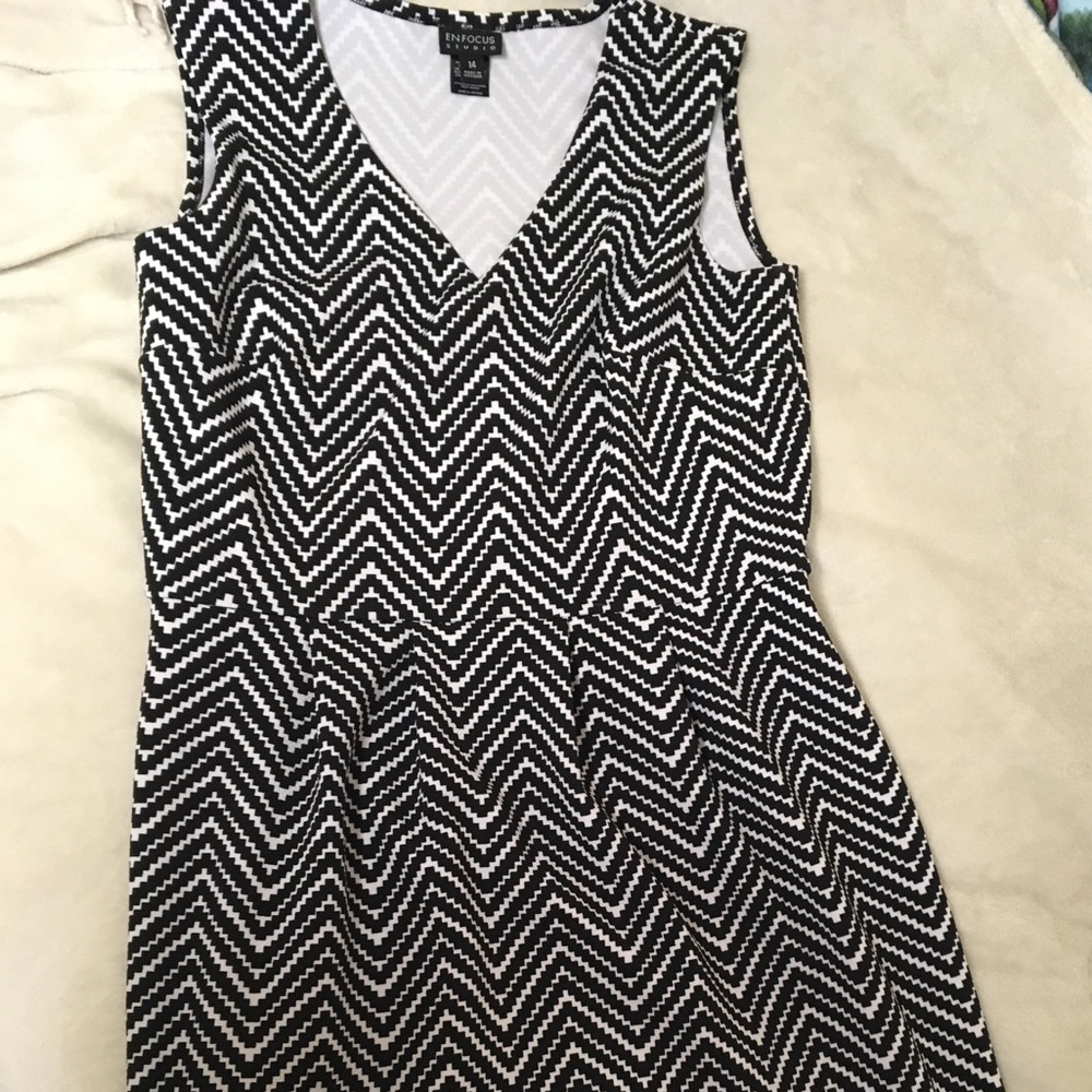 Black and white dress